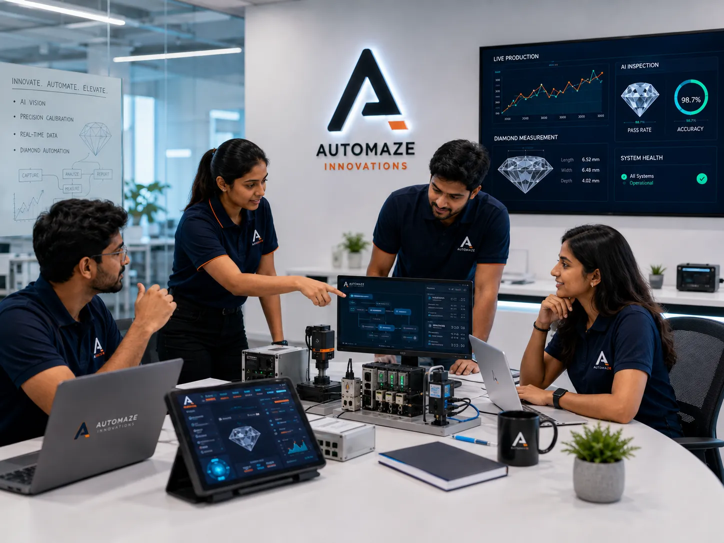 Manufacturing Dimbox Diamond Measurement Machine at Automaze Technology Lab