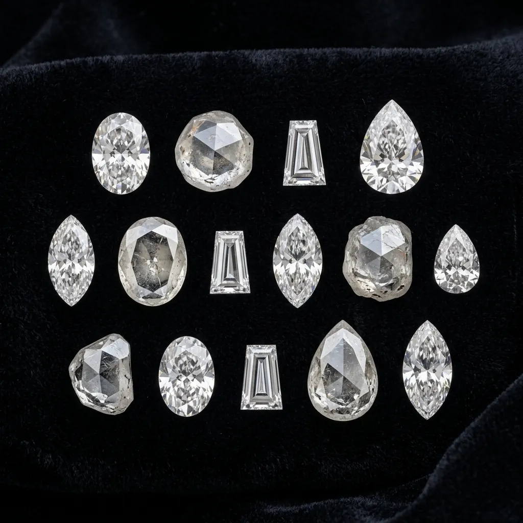 Polki and Fancy-Cut Stones - pear, marquise, oval measurement